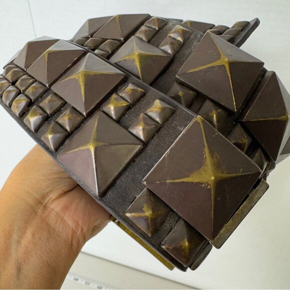 Vintage Steve Madden Boho Y2K 90s Studded Belt Grunge Perfection Size Large - Picture 8 of 13